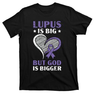 Lupus Awareness Purple Ribbon SLE Autoimmune Disease T-Shirt