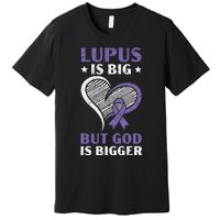 Lupus Awareness Purple Ribbon SLE Autoimmune Disease Premium T-Shirt