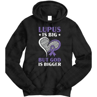 Lupus Awareness Purple Ribbon SLE Autoimmune Disease Tie Dye Hoodie