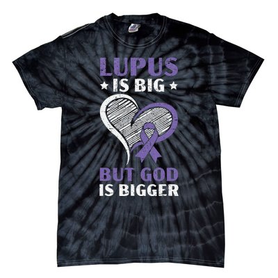 Lupus Awareness Purple Ribbon SLE Autoimmune Disease Tie-Dye T-Shirt