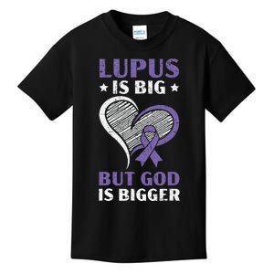 Lupus Awareness Purple Ribbon SLE Autoimmune Disease Kids T-Shirt