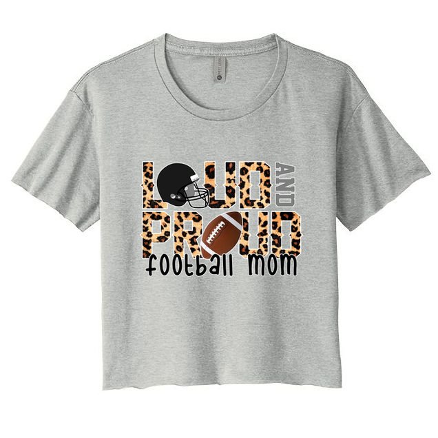 Loud And Proud Football Mom Crop Top