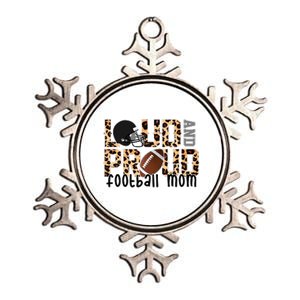 Loud And Proud Football Mom Metallic Star Ornament