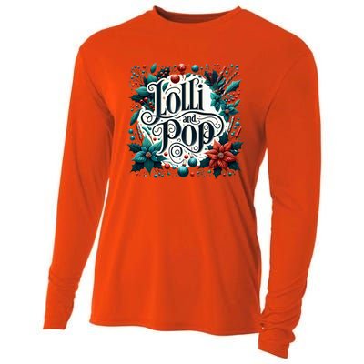 Lolli And Pop Lolly Christmas Holly Poinsettia Gift Cooling Performance Long Sleeve Crew