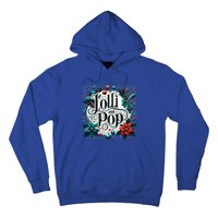 Lolli And Pop Lolly Christmas Holly Poinsettia Gift Hoodie