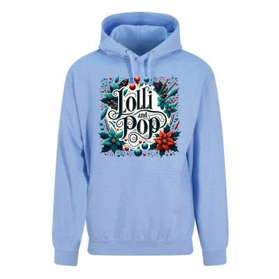 Lolli And Pop Lolly Christmas Holly Poinsettia Gift Unisex Surf Hoodie