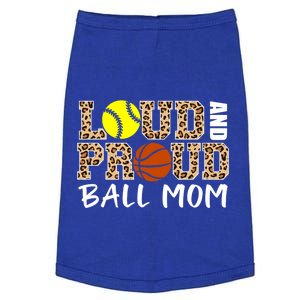 Loud And Proud Ball Mom Leopard Softball Basketball Mom Gift Doggie Tank