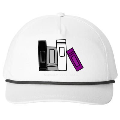 LGBTQ Asexual Pride Books LGBTQIA Pride Month Asexual Snapback Five-Panel Rope Hat