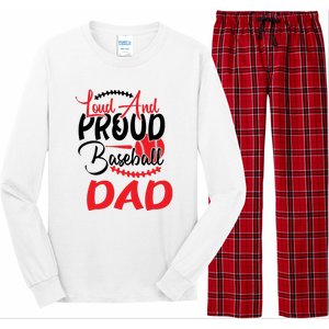 Loud And Proud Baseball Dad For Family Matching Father's Day Long Sleeve Pajama Set