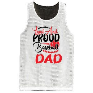 Loud And Proud Baseball Dad For Family Matching Father's Day Mesh Reversible Basketball Jersey Tank