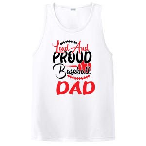 Loud And Proud Baseball Dad For Family Matching Father's Day PosiCharge Competitor Tank