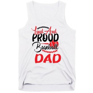 Loud And Proud Baseball Dad For Family Matching Father's Day Tank Top