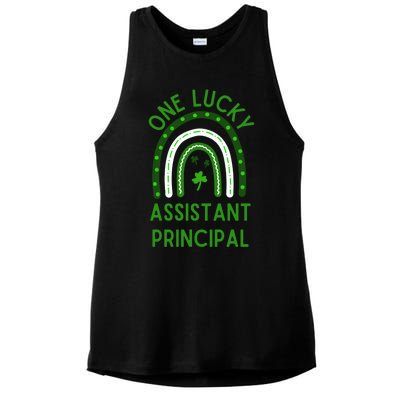 Lucky Assistant Principal Gift St Patricks Assistant Principal Gift Ladies PosiCharge Tri-Blend Wicking Tank