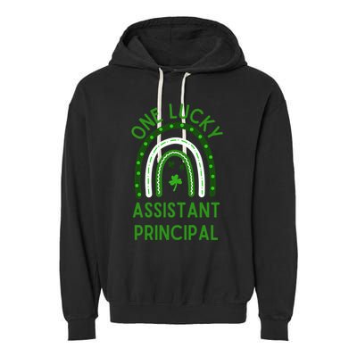 Lucky Assistant Principal Gift St Patricks Assistant Principal Gift Garment-Dyed Fleece Hoodie