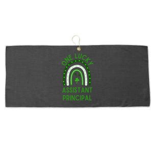 Lucky Assistant Principal Gift St Patricks Assistant Principal Gift Large Microfiber Waffle Golf Towel