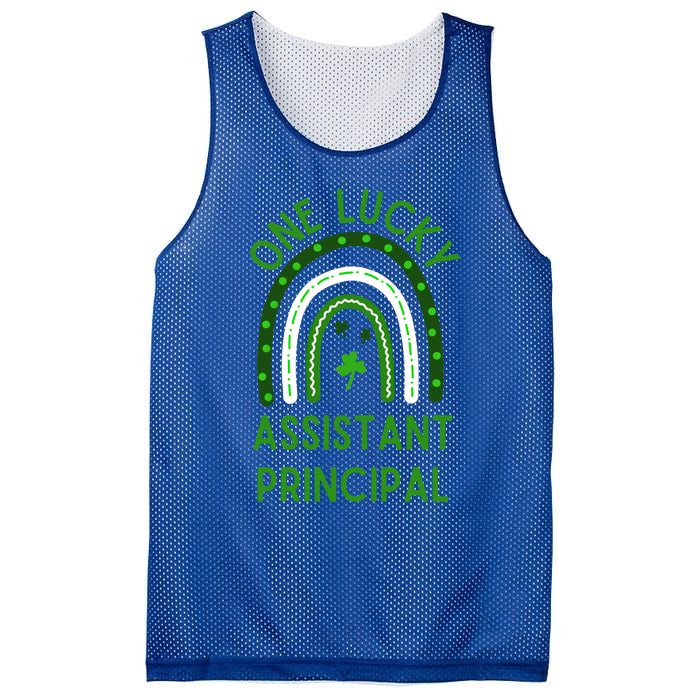 Lucky Assistant Principal Gift St Patricks Assistant Principal Gift Mesh Reversible Basketball Jersey Tank