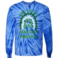 Lucky Assistant Principal Gift St Patricks Assistant Principal Gift Tie-Dye Long Sleeve Shirt