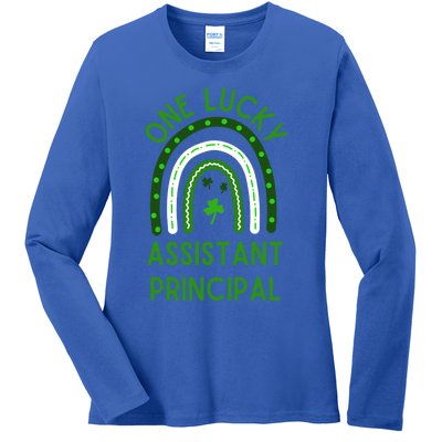 Lucky Assistant Principal Gift St Patricks Assistant Principal Gift Ladies Long Sleeve Shirt