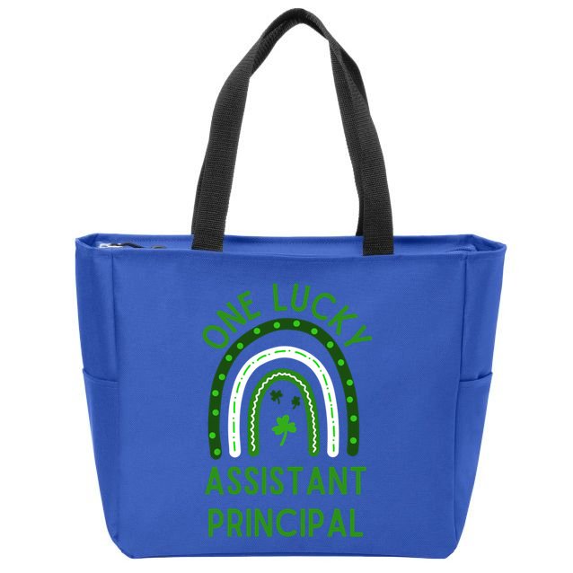 Lucky Assistant Principal Gift St Patricks Assistant Principal Gift Zip Tote Bag