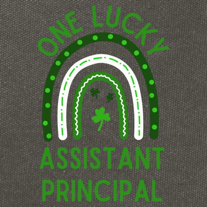 Lucky Assistant Principal Gift St Patricks Assistant Principal Gift Cotton Canvas Backpack