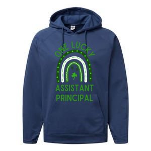 Lucky Assistant Principal Gift St Patricks Assistant Principal Gift Performance Fleece Hoodie