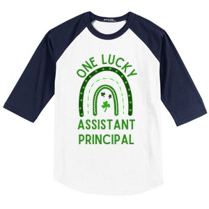 Lucky Assistant Principal Gift St Patricks Assistant Principal Gift Baseball Sleeve Shirt