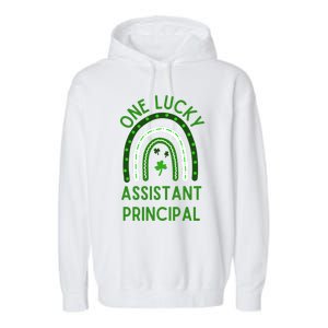 Lucky Assistant Principal Gift St Patricks Assistant Principal Gift Garment-Dyed Fleece Hoodie