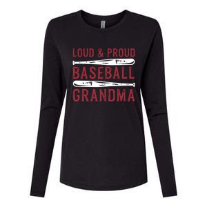 Loud And Proud Baseball Grandma Gift Womens Cotton Relaxed Long Sleeve T-Shirt