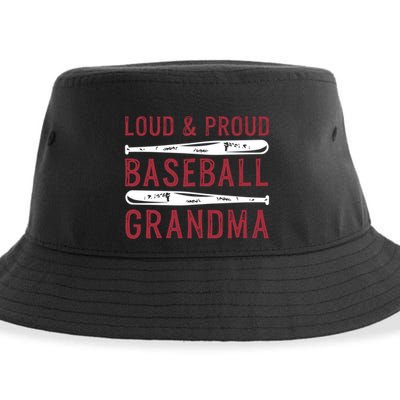 Loud And Proud Baseball Grandma Gift Sustainable Bucket Hat