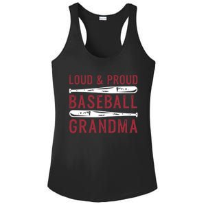 Loud And Proud Baseball Grandma Gift Ladies PosiCharge Competitor Racerback Tank