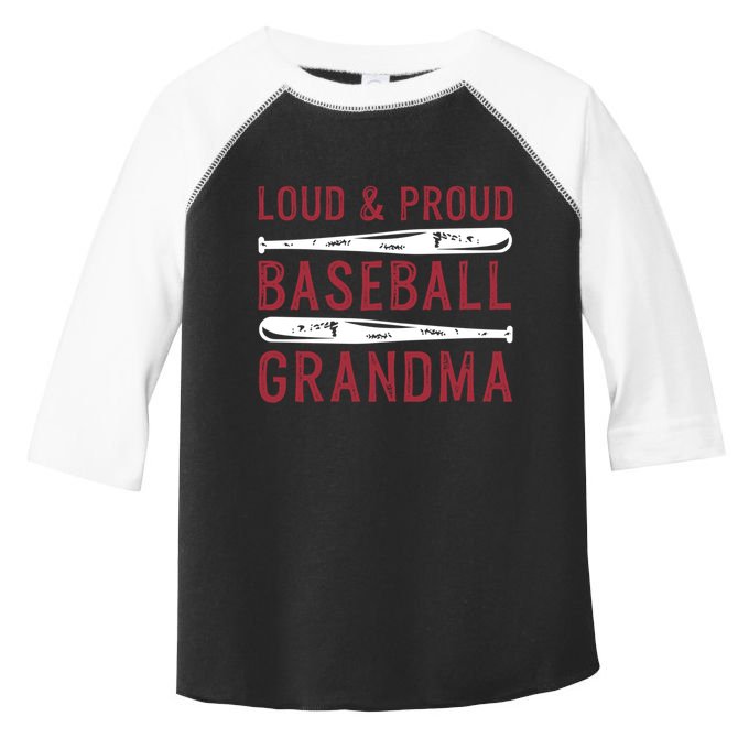 Loud And Proud Baseball Grandma Gift Toddler Fine Jersey T-Shirt