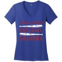 Loud And Proud Baseball Grandma Gift Women's V-Neck T-Shirt