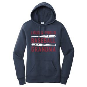 Loud And Proud Baseball Grandma Gift Women's Pullover Hoodie