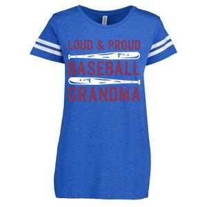 Loud And Proud Baseball Grandma Gift Enza Ladies Jersey Football T-Shirt