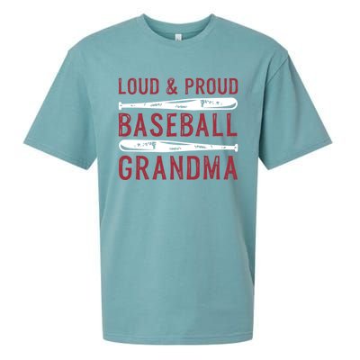 Loud And Proud Baseball Grandma Gift Sueded Cloud Jersey T-Shirt