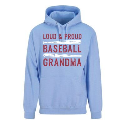 Loud And Proud Baseball Grandma Gift Unisex Surf Hoodie