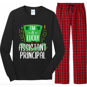 Lucky Assistant Principal St Paddys Day Assistant Principals Gift Long Sleeve Pajama Set