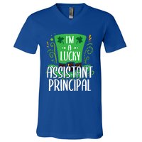 Lucky Assistant Principal St Paddys Day Assistant Principals Gift V-Neck T-Shirt