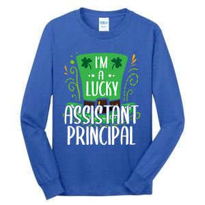 Lucky Assistant Principal St Paddys Day Assistant Principals Gift Tall Long Sleeve T-Shirt