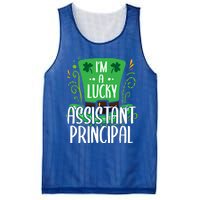 Lucky Assistant Principal St Paddys Day Assistant Principals Gift Mesh Reversible Basketball Jersey Tank