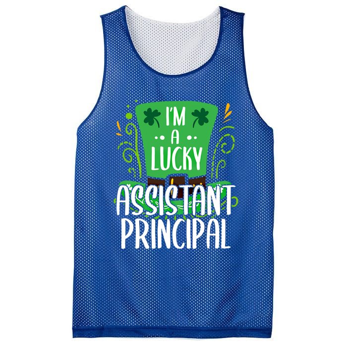 Lucky Assistant Principal St Paddys Day Assistant Principals Gift Mesh Reversible Basketball Jersey Tank