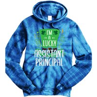 Lucky Assistant Principal St Paddys Day Assistant Principals Gift Tie Dye Hoodie