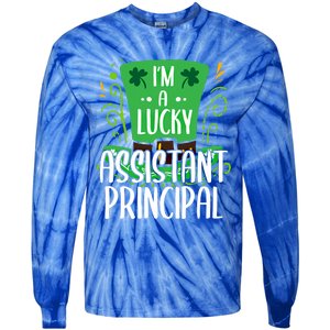 Lucky Assistant Principal St Paddys Day Assistant Principals Gift Tie-Dye Long Sleeve Shirt