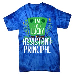 Lucky Assistant Principal St Paddys Day Assistant Principals Gift Tie-Dye T-Shirt