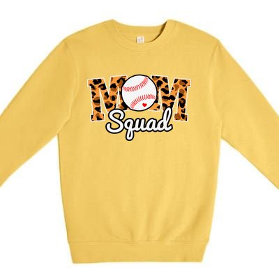 Loud And Proud Baseball Mom Squad Softball Mother Funny Gift Premium Crewneck Sweatshirt