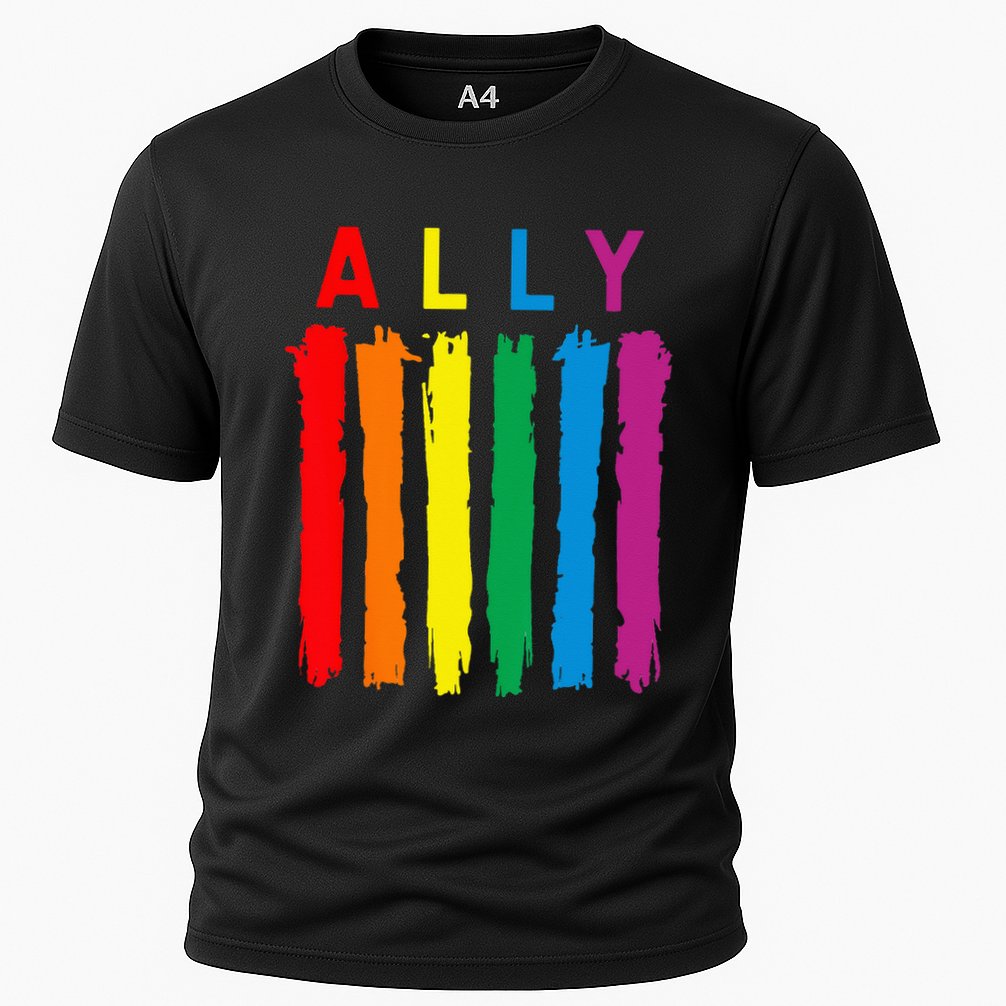 LGBT Ally Pride Rainbow Proud Ally Performance Shirt