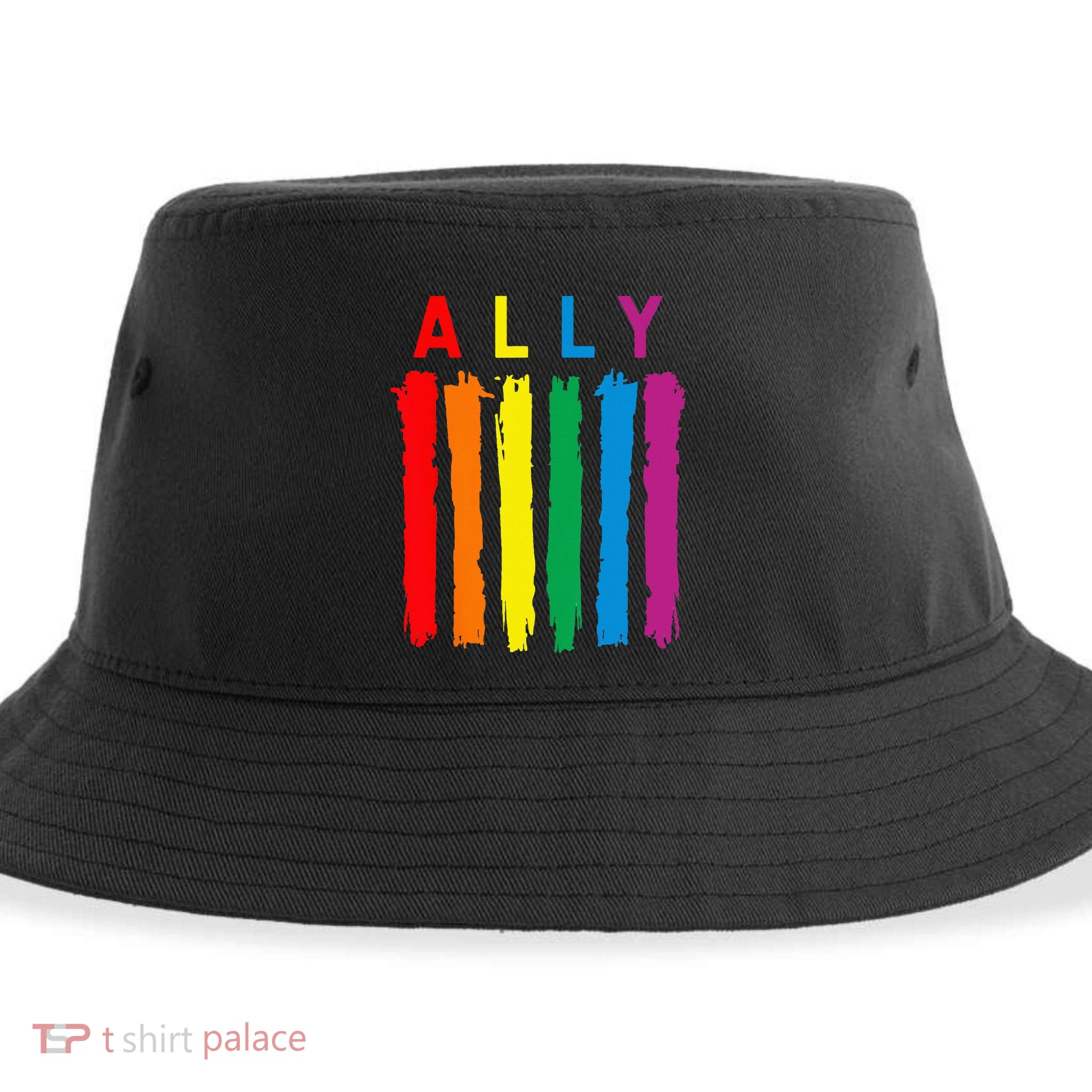 LGBT Ally Pride Rainbow Proud Ally Sustainable Bucket Hat