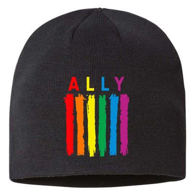 LGBT Ally Pride Rainbow Proud Ally Sustainable Beanie
