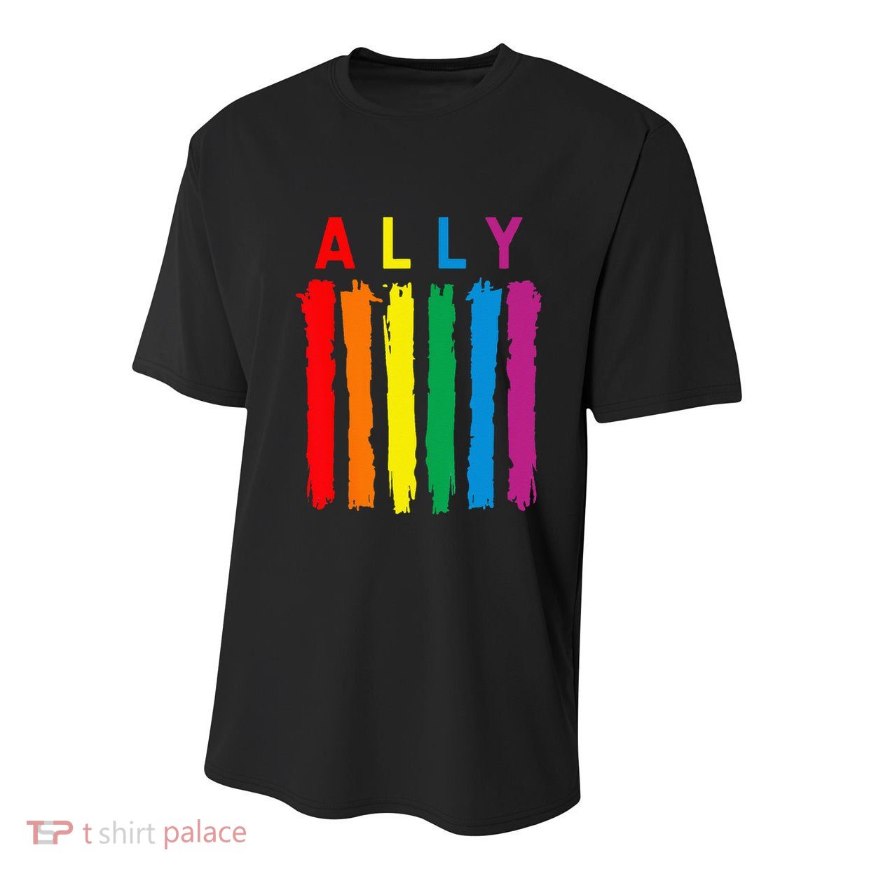 LGBT Ally Pride Rainbow Proud Ally Youth Performance Sprint T-Shirt