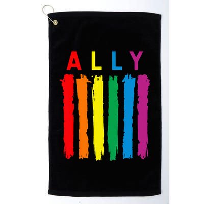LGBT Ally Pride Rainbow Proud Ally Golf Towel